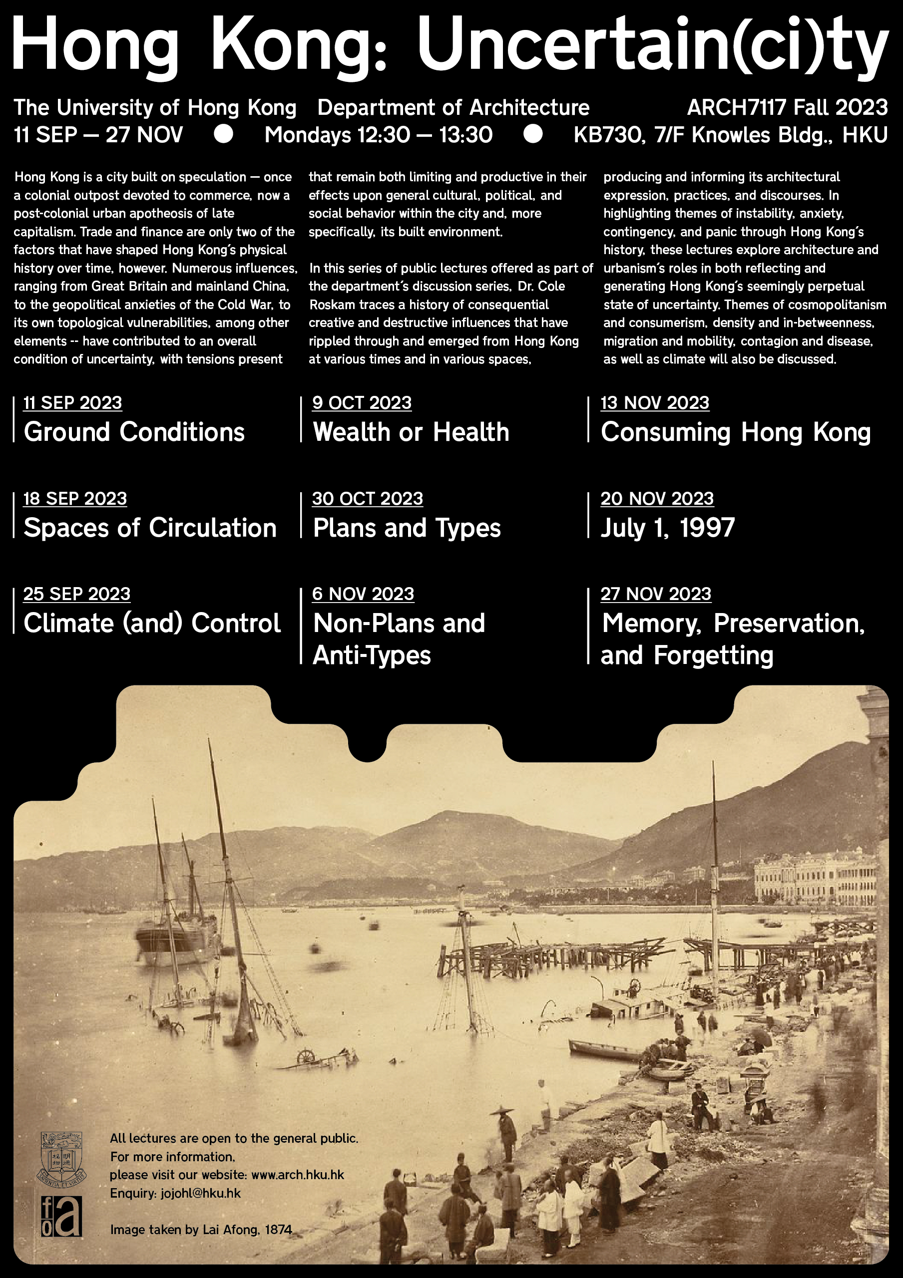 Fall 2023 Discussion Series — Hong Kong Uncertain(ci)ty