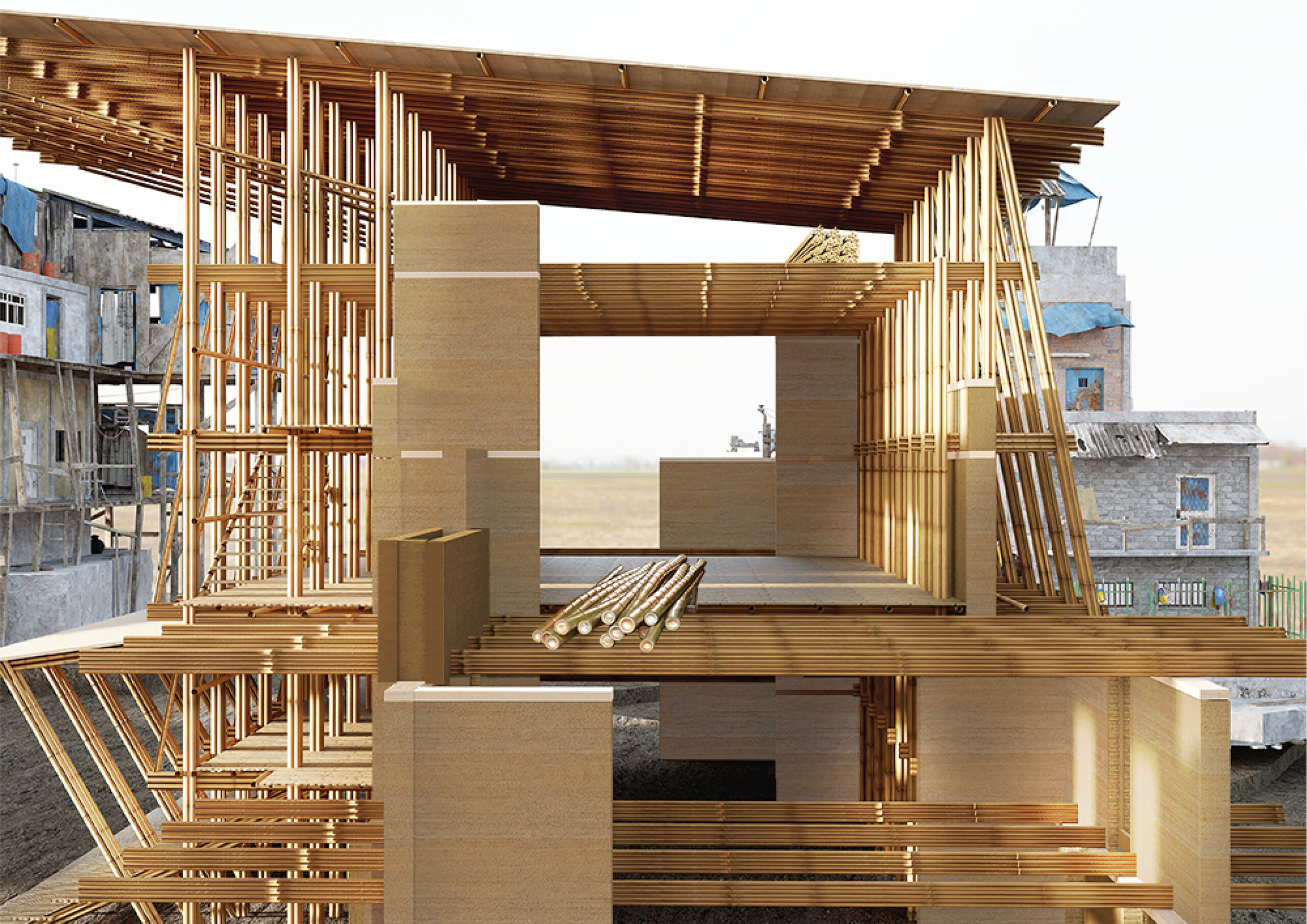 Earth Structure Building Build Natively: For rammed earth construction systems based on social ...